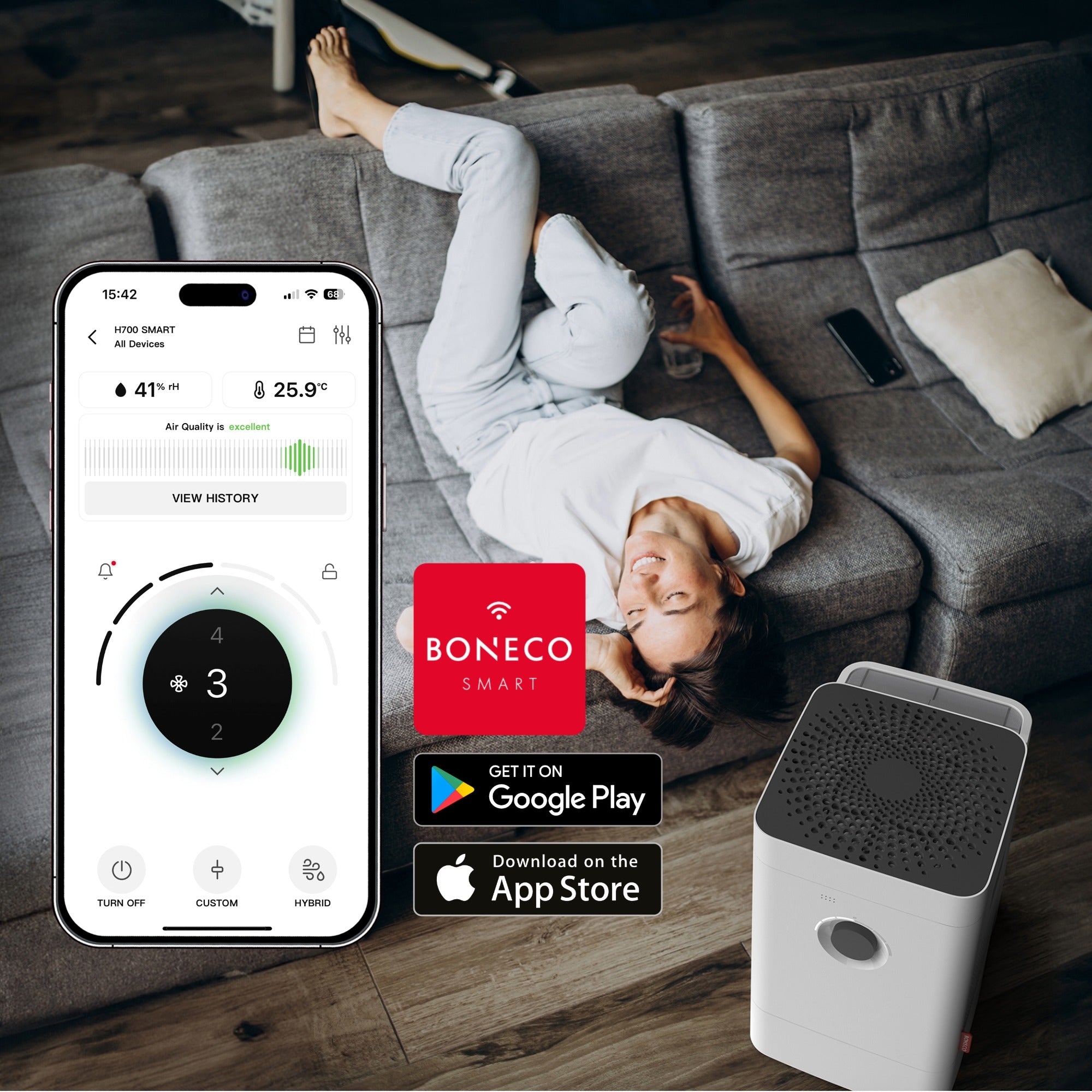 HYBRID Humidifier & Air Purifier H400 SMART