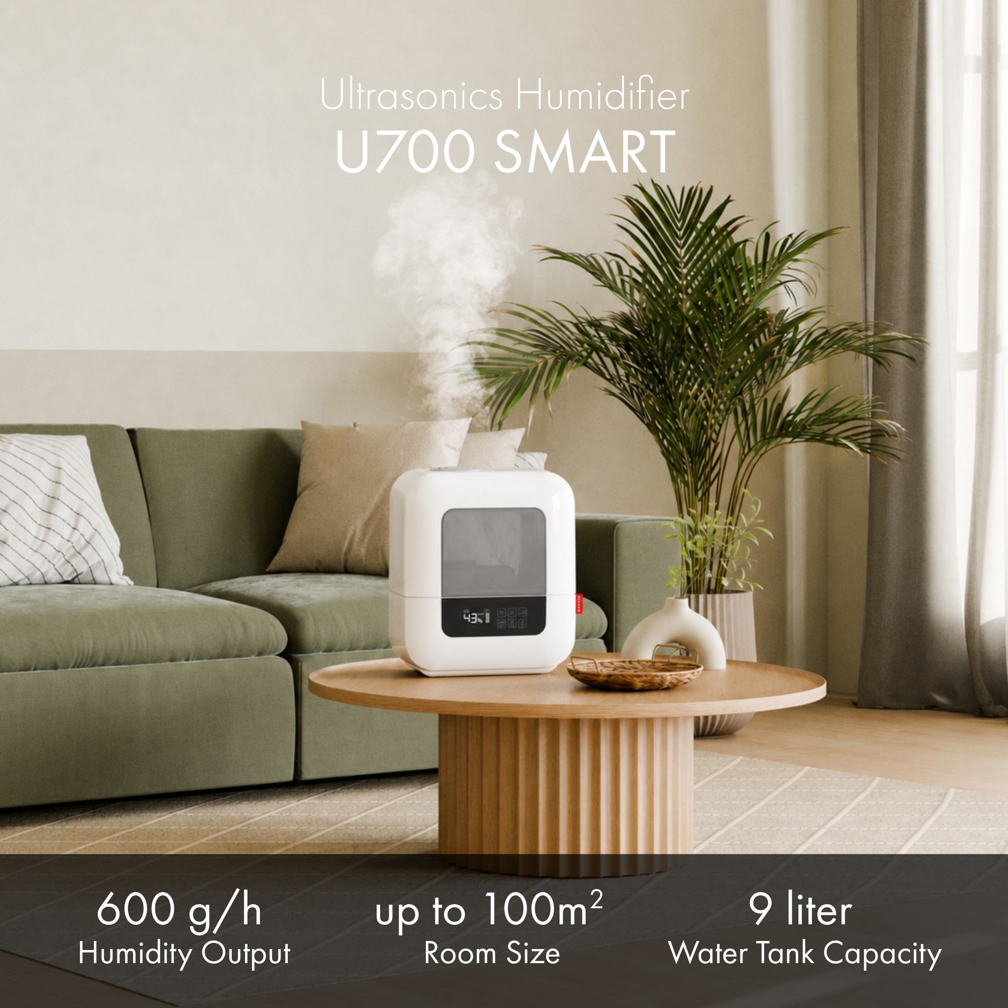Humidificateur Ultrasonique U700 SMART