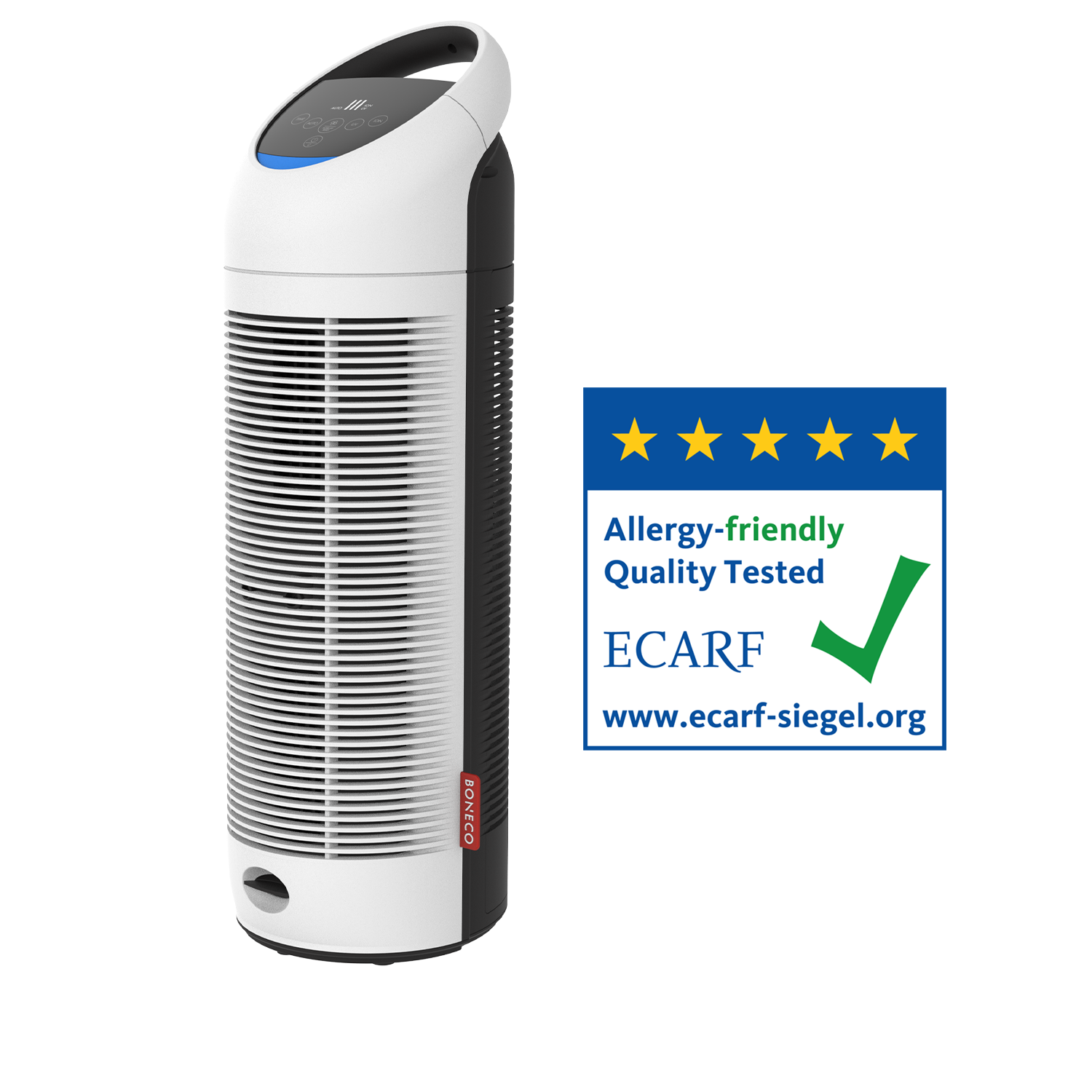 P370 BONECO Air Purifier ECARF Certified Allergy-firendly Quality Tested