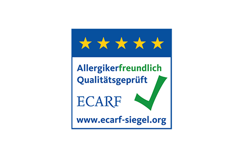 ECARF Zertifikat Allergikerfreundlich Qualitätsgeprüft